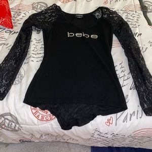 black long sleeve blouse